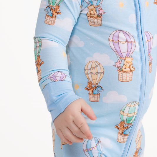 Bear In The Air Zip Romper