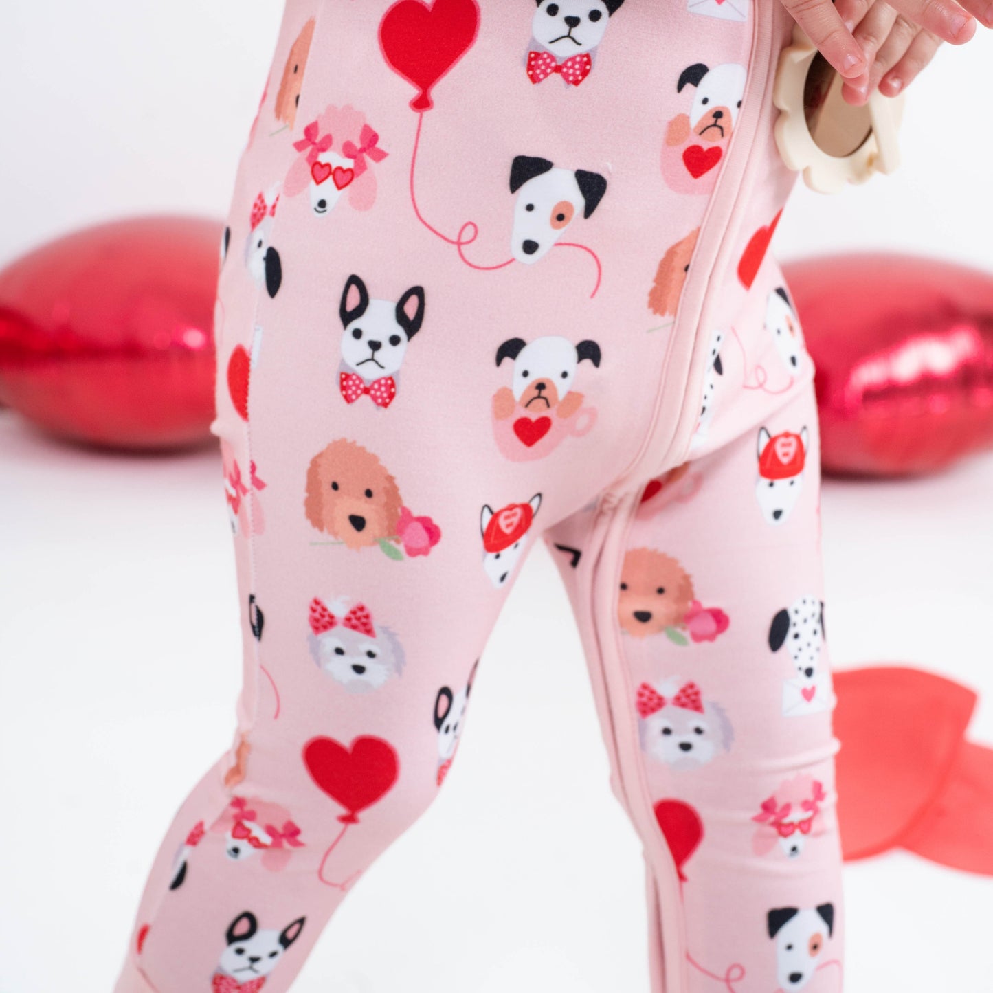 Puppy Love Zip Romper