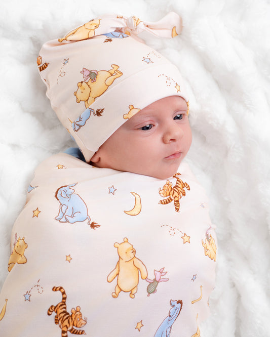 Dreamy Bear Swaddle & Hat Set