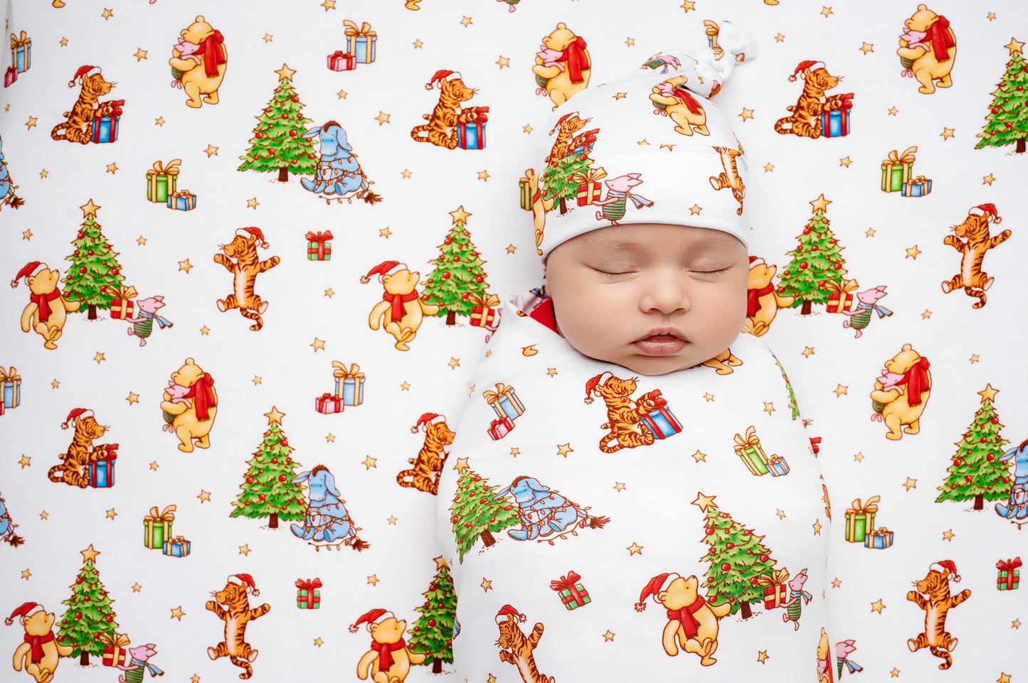 Beary Merry Christmas Swaddle & Hat Set