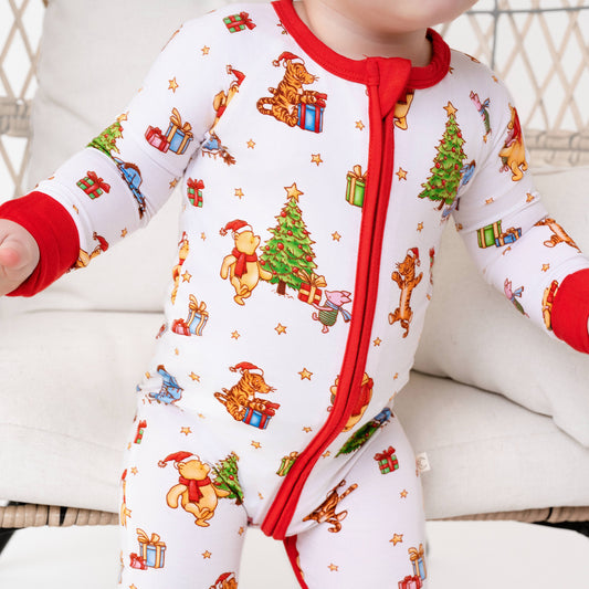 Beary Merry Christmas Zip Romper