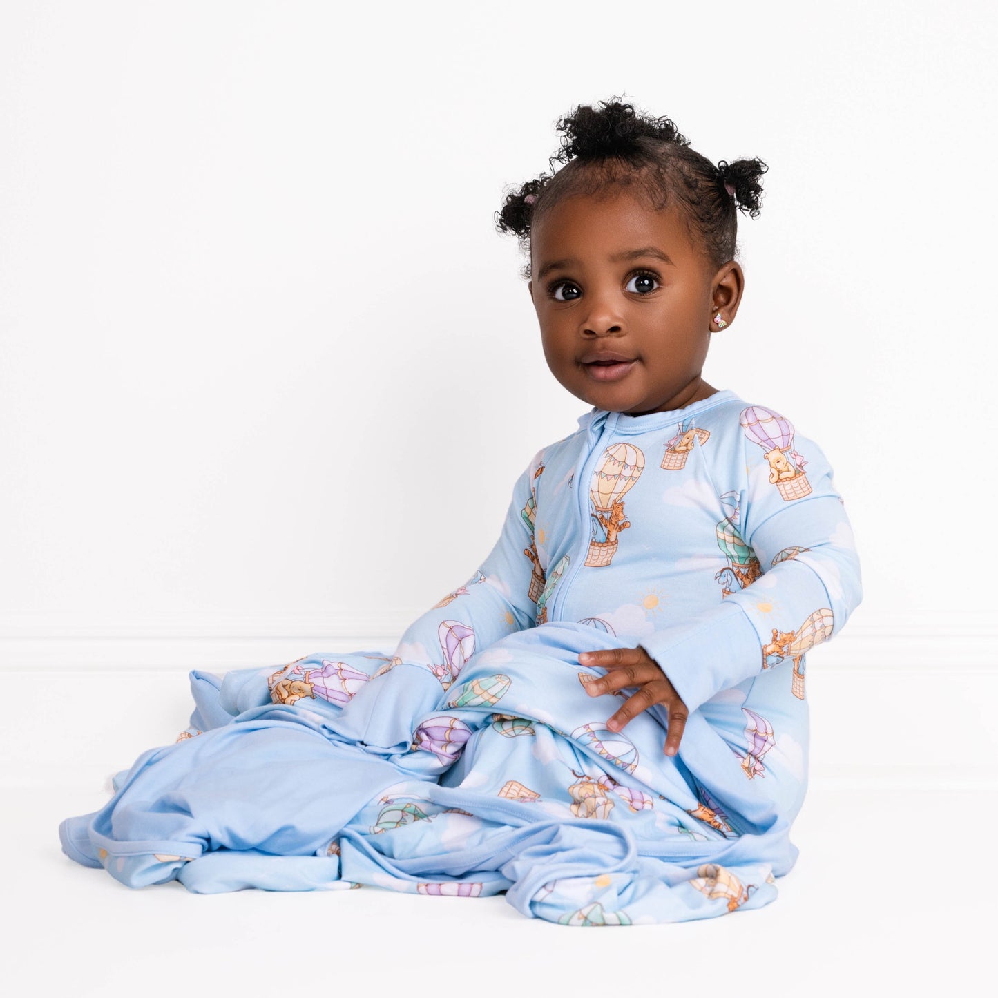 Bear In The Air Zip Romper