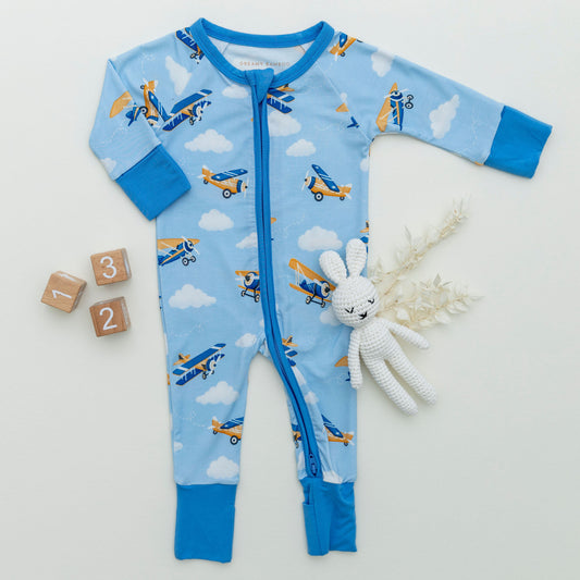 Airplane Zip Romper