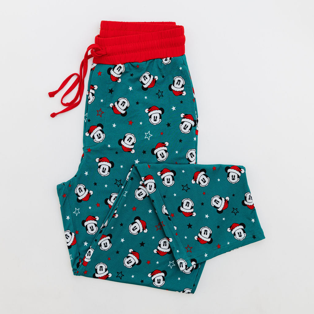 Merry Mickmas Green Men's Pajama Pants