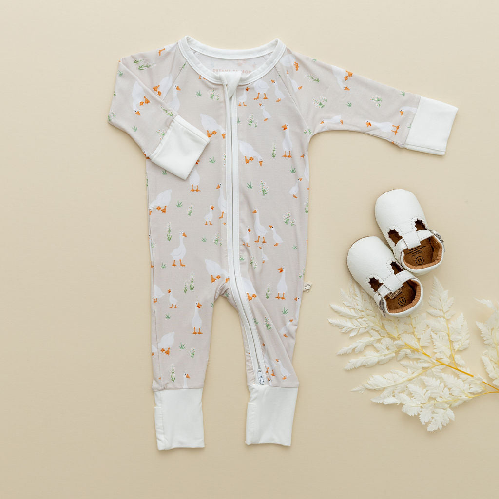 Silly Goose Zip Romper